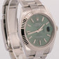 2024 PAPERS Rolex DateJust 41 MINT GREEN 18K Gold Steel 41mm OYSTER 126334 BOX