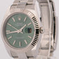 2024 PAPERS Rolex DateJust 41 MINT GREEN 18K Gold Steel 41mm OYSTER 126334 BOX