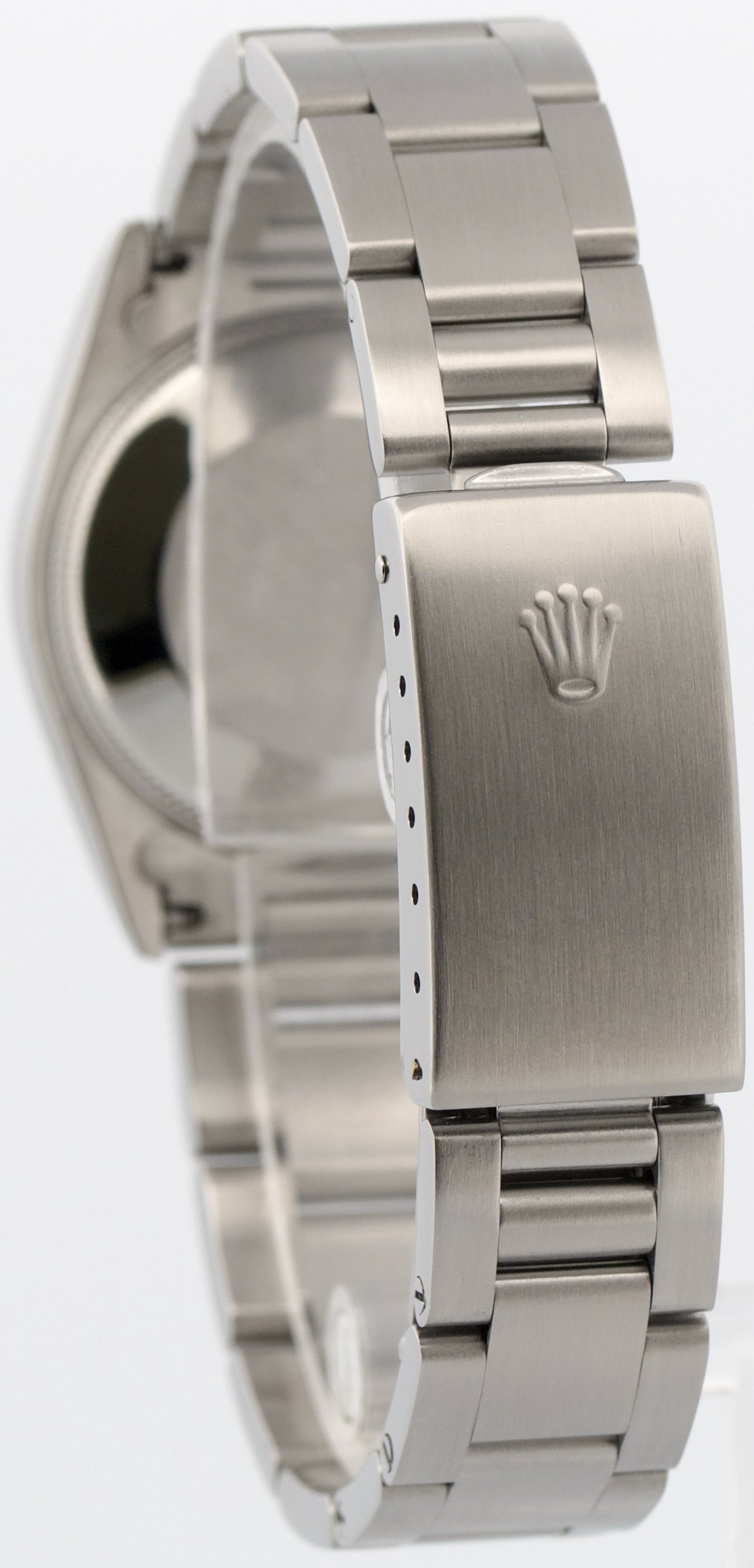 1996 Ladies Rolex DateJust BLACK ARABIC JUBILEE 31mm No-Holes Steel Watch 68240