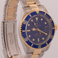 Rolex Submariner Date BLUE Two-Tone 18K GOLD BUCKLE Steel 40mm 16613 Watch