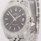 Rolex DateJust 36mm RED ROULETTE Black 18K DIAMOND Steel SUPER JUBILEE 116234