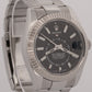 2017 Rolex Sky-Dweller 326934 Black 42mm Stainless Oyster 18K Gold Box Papers