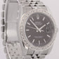 Rolex DateJust 36mm RED ROULETTE Black 18K DIAMOND Steel SUPER JUBILEE 116234