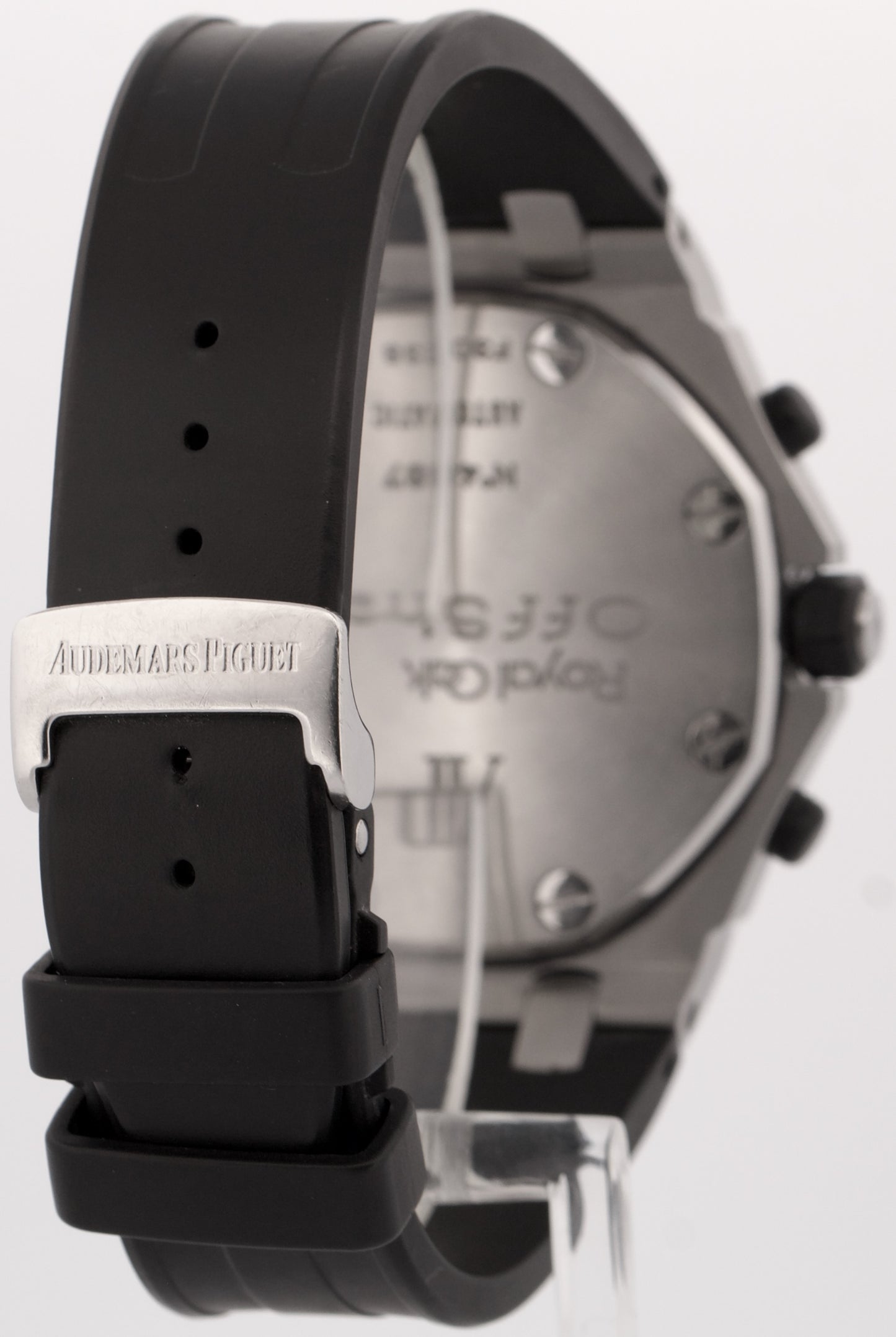 2005 PAPERS Audemars Piguet Royal Oak Offshore Steel BLACK 42mm 25940SK BOX