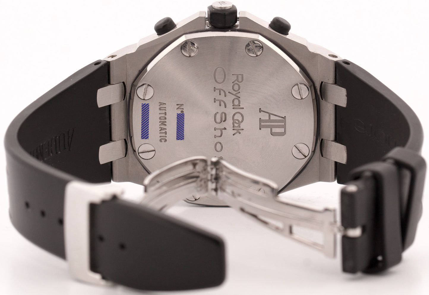 2005 PAPERS Audemars Piguet Royal Oak Offshore Steel BLACK 42mm 25940SK BOX
