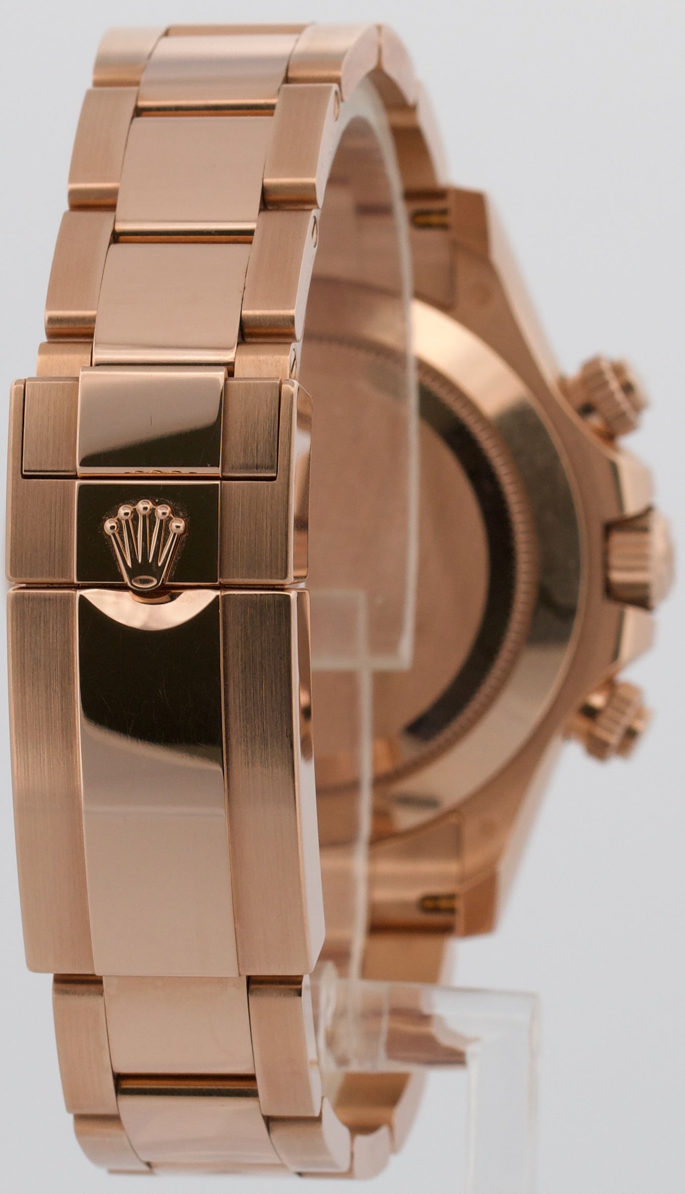 2023 PAPERS Rolex Daytona Cosmograph SUNDUST BAGUETTE 40mm 18K Gold 116505 BOX