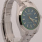 2022 Rolex Milgauss 116400 GV Blue Green Stainless Steel 40mm Watch Box Papers