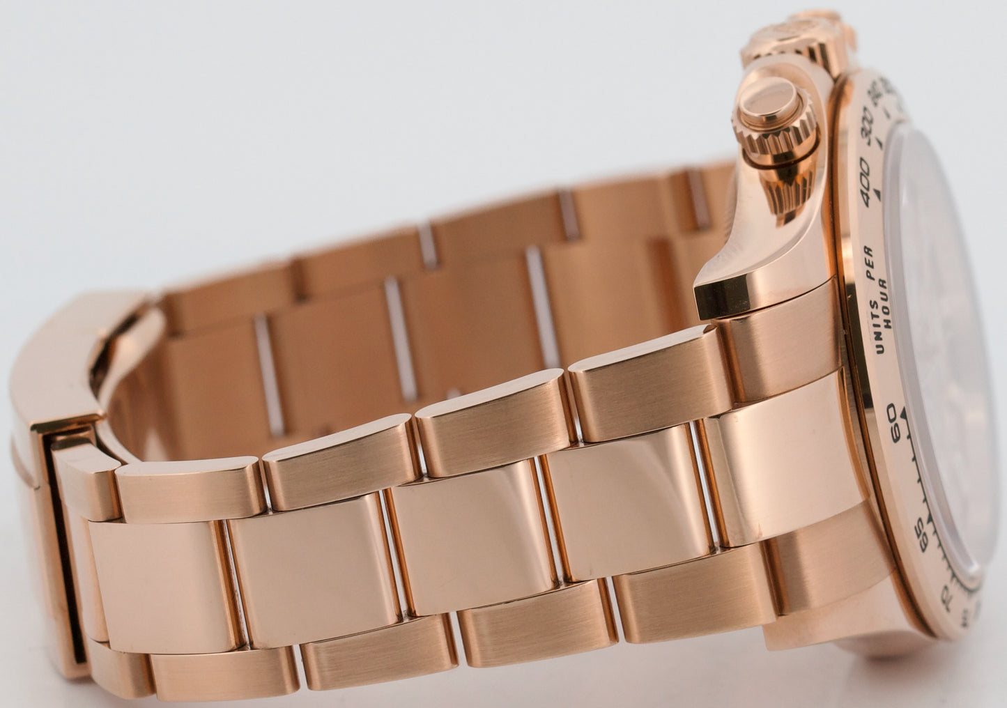 2023 PAPERS Rolex Daytona Cosmograph SUNDUST BAGUETTE 40mm 18K Gold 116505 BOX