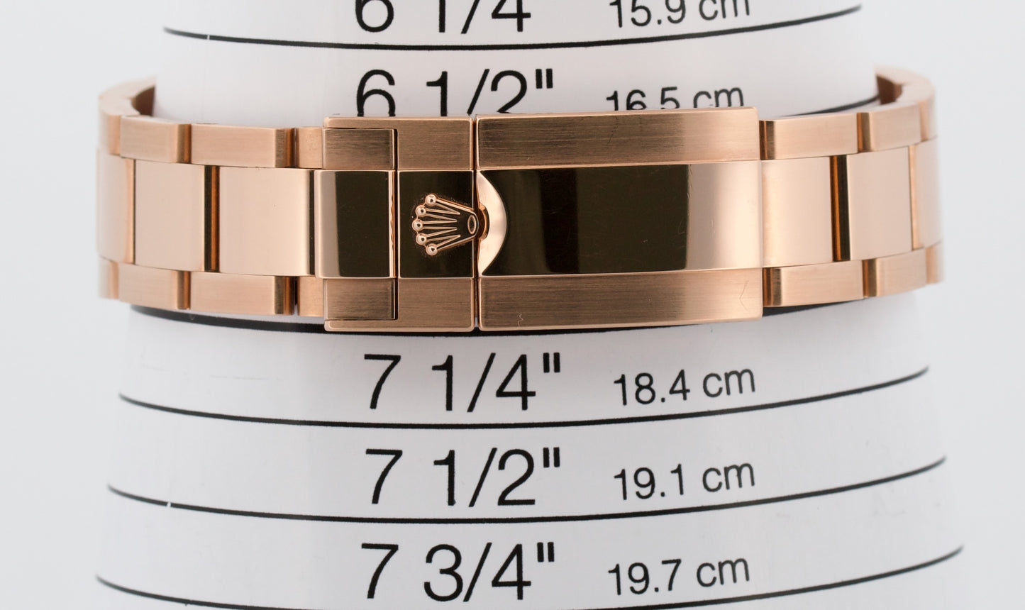 2023 PAPERS Rolex Daytona Cosmograph SUNDUST BAGUETTE 40mm 18K Gold 116505 BOX