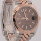 Rolex DateJust 41 CHOCOLATE Brown 18k Rose Gold Steel JUBILEE 41mm 126331 Watch