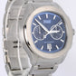 2021 PAPERS Piaget Polo S Chrono Steel Blue Guilloche 42mm P11269 Watch BOX