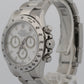 2005 PAPERS Rolex Daytona Cosmograph WHITE Stainless Steel 40mm Watch 116520 BOX