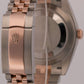 Rolex DateJust 41 CHOCOLATE Brown 18k Rose Gold Steel JUBILEE 41mm 126331 Watch