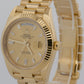 2021 PAPERS Rolex Day-Date President 40mm CHAMPAGNE BAGUETTE 18K Gold 228238 BOX