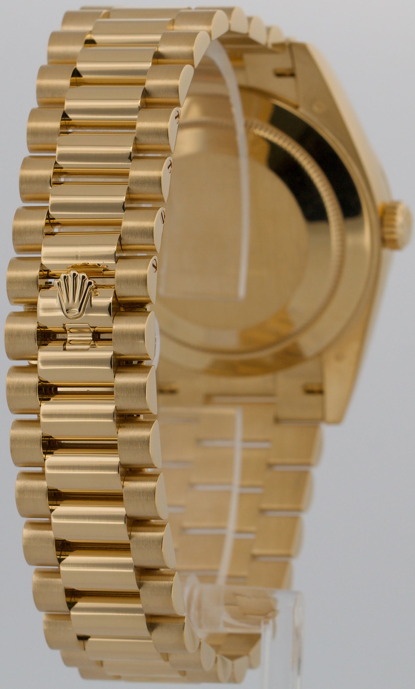 2021 PAPERS Rolex Day-Date President 40mm CHAMPAGNE BAGUETTE 18K Gold 228238 BOX