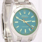 Rolex Milgauss Z-Blue Anniversary BLUE Green Stainless Steel Watch 116400 GV