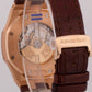 Audemars Piguet Royal Oak 41mm BLACK 18K Rose Gold Leather Automatic 15400OR