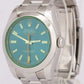 Rolex Milgauss Z-Blue Anniversary BLUE Green Stainless Steel Watch 116400 GV
