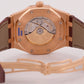 Audemars Piguet Royal Oak 41mm BLACK 18K Rose Gold Leather Automatic 15400OR