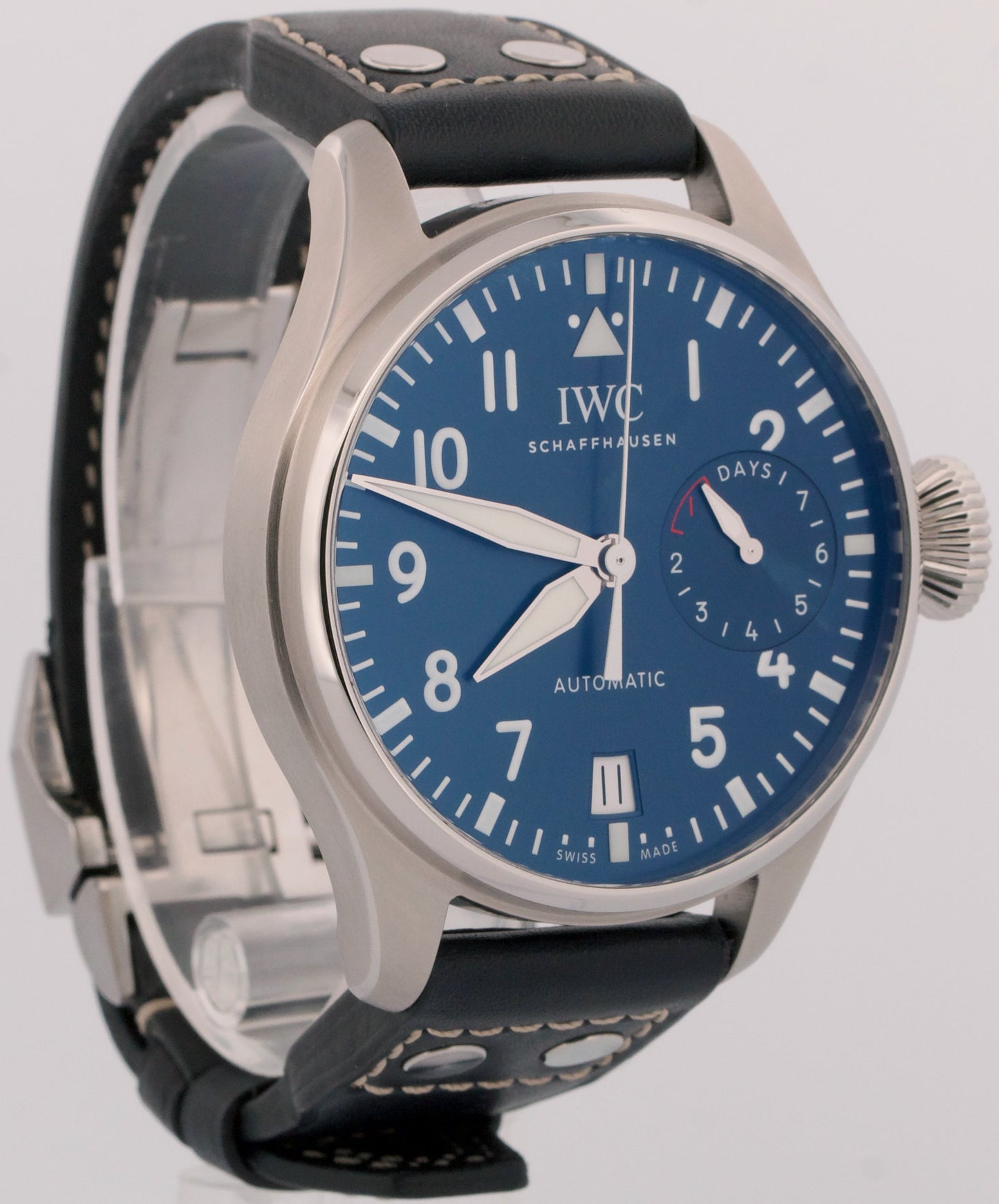 IWC Big Pilot BLUE 7 Day 46mm Le Petit Prince Stainless Steel IW501002 Watch