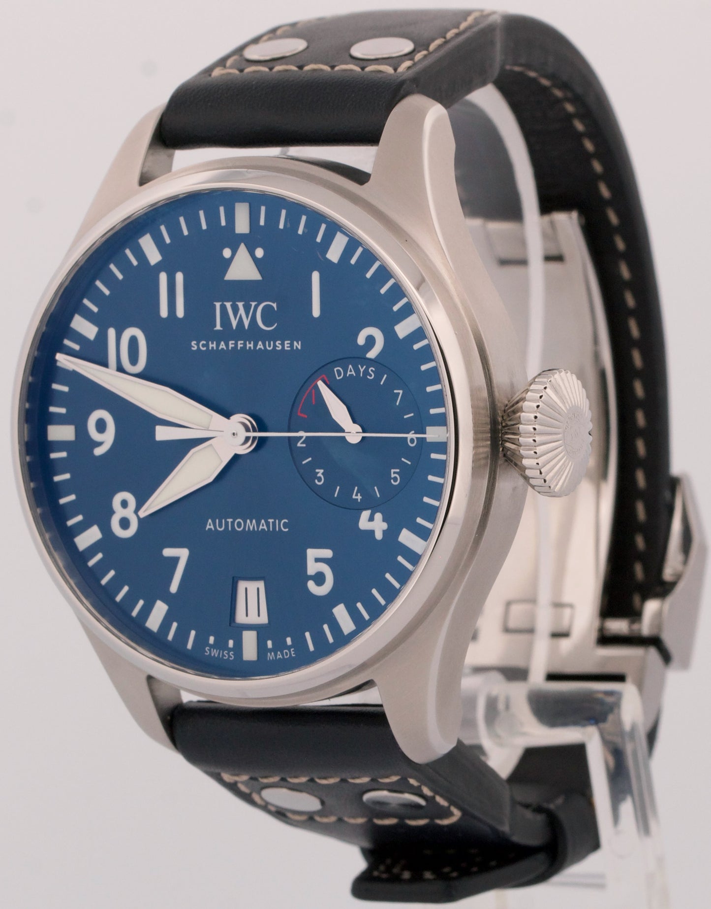 IWC Big Pilot BLUE 7 Day 46mm Le Petit Prince Stainless Steel IW501002 Watch