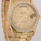 VINTAGE 1978 Rolex Day-Date President CHAMPAGNE DIAMOND 36mm 18K Watch 18038