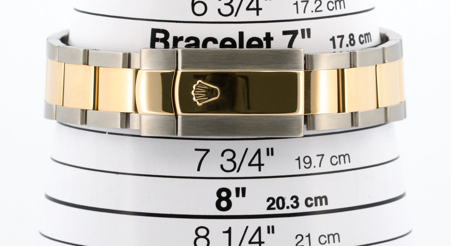 2005 PAPERS Rolex DateJust 36mm CHAMPAGNE 18K Gold Steel OYSTER 116203 BOX