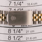 Rolex DateJust BLACK ROMAN PYRAMID Two-Tone 18K Gold Steel JUBILEE 36mm 16013
