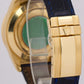 Rolex Daytona Cosmograph FACTORY WHITE DIAMOND Leather 18K Yellow Gold 16518