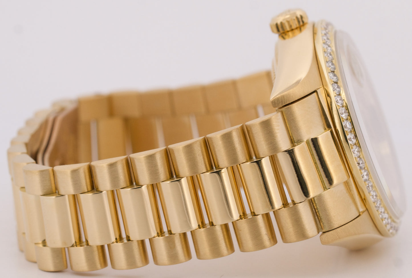 VINTAGE 1978 Rolex Day-Date President CHAMPAGNE DIAMOND 36mm 18K Watch 18038