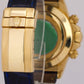 Rolex Daytona Cosmograph FACTORY WHITE DIAMOND Leather 18K Yellow Gold 16518