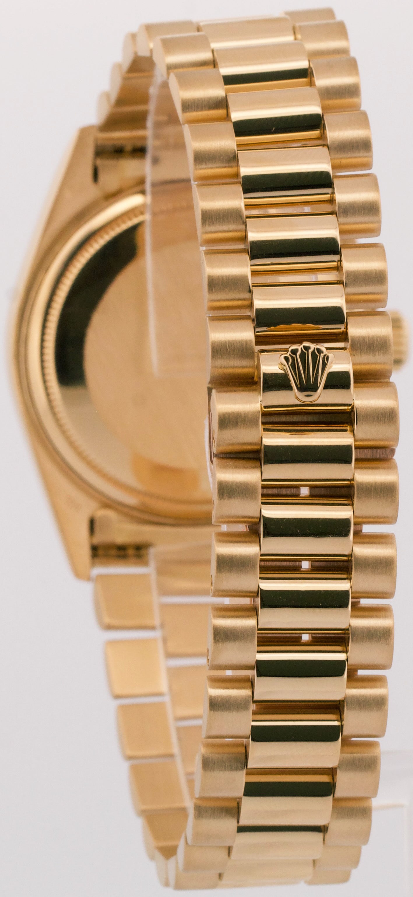 1987 Rolex Day-Date President IVORY COMPUTER ARABIC 18K Yellow Gold 36mm 18038