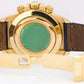 Rolex Daytona Cosmograph FACTORY WHITE DIAMOND Leather 18K Yellow Gold 16518