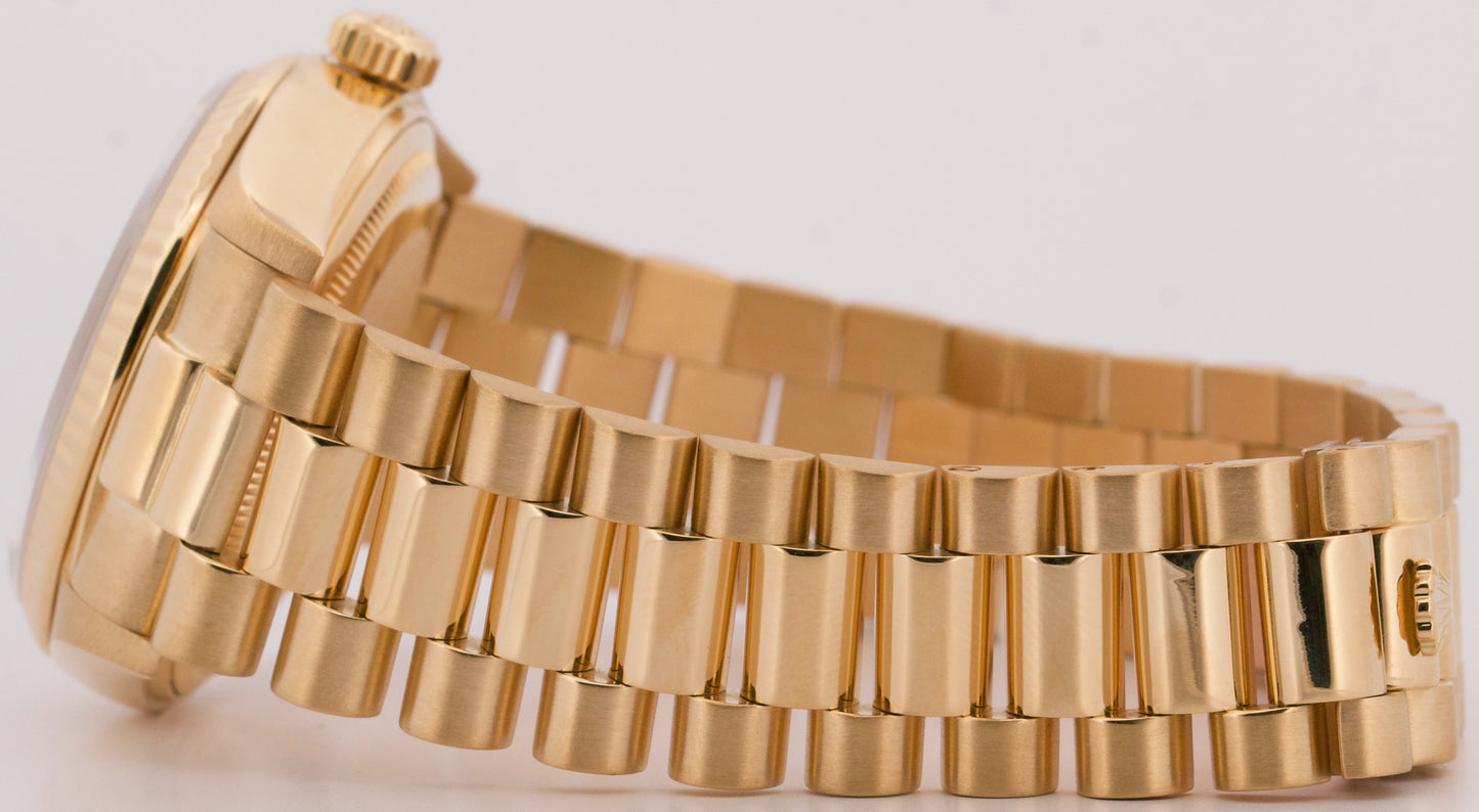 1987 Rolex Day-Date President IVORY COMPUTER ARABIC 18K Yellow Gold 36mm 18038
