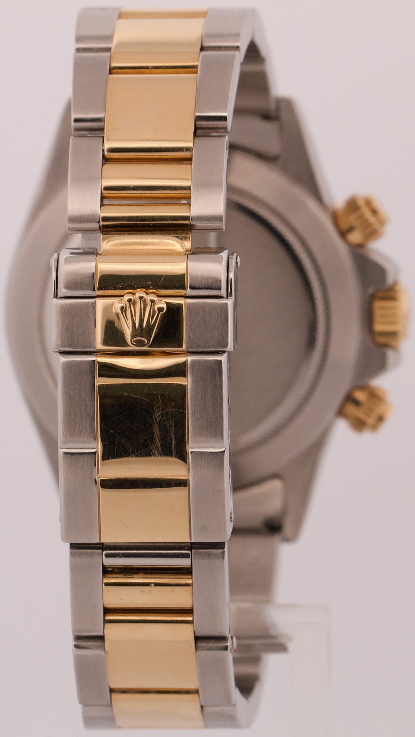 1993 Rolex Daytona Cosmograph PANDA White 18K Yellow Gold Stainless Steel 16523