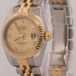 2008 Ladies Rolex DateJust 179173 Champagne Roman 18K 26mm Jubilee Box Papers