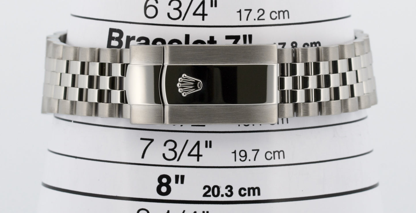 2022 PAPERS Rolex DateJust 41mm WIMBLEDON Roman 18K Fluted JUBILEE 126334 BOX