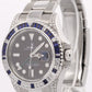 Rolex GMT-Master II SAPPHIRE DIAMOND Stainless Steel Black Blue 40mm 116710