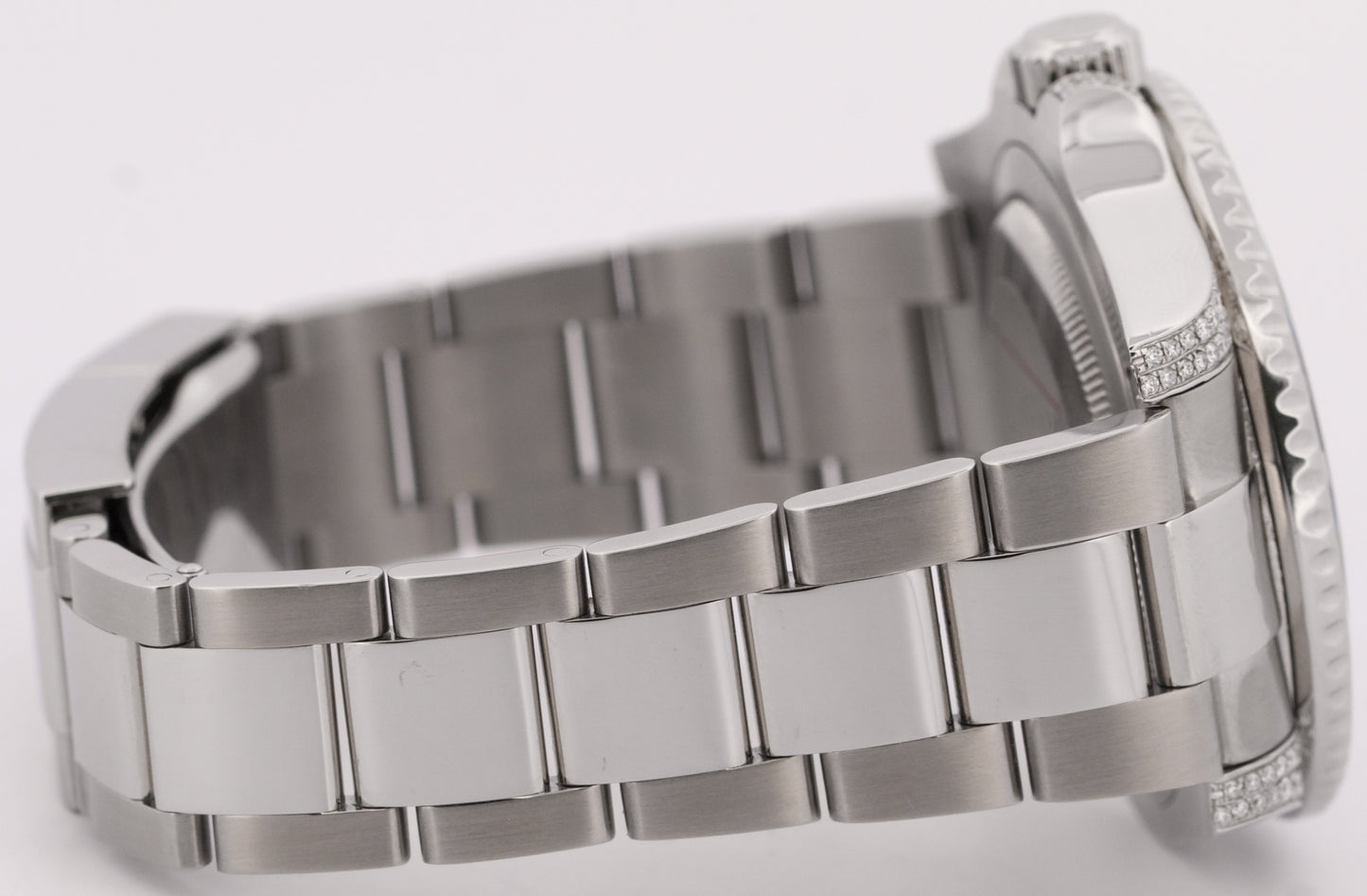 Rolex GMT-Master II SAPPHIRE DIAMOND Stainless Steel Black Blue 40mm 116710