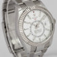 MINT 2022 PAPERS Rolex Sky-Dweller WHITE Gold Steel 42mm 326934 Oyster Watch BOX