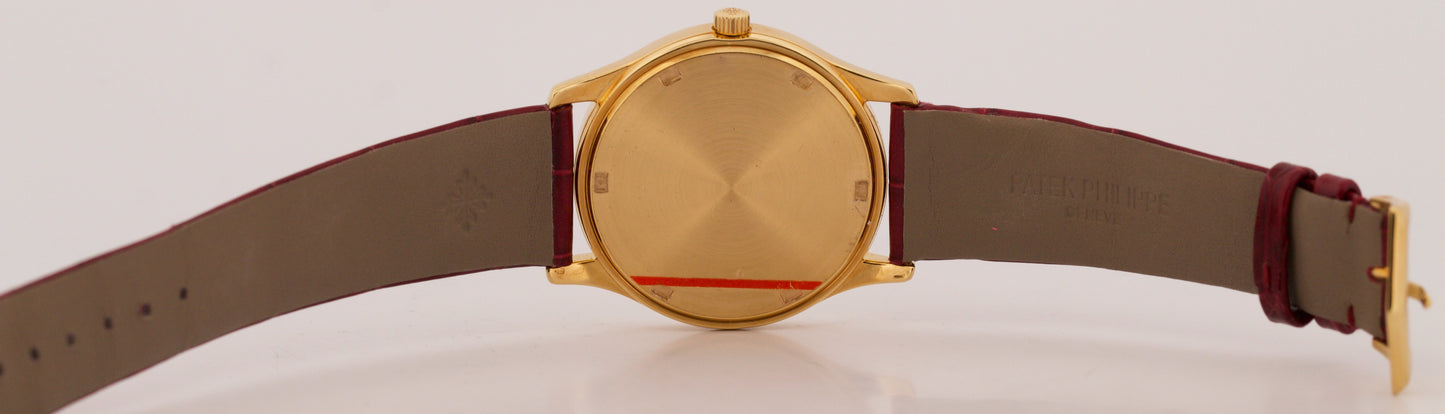 Patek Philippe Calatrava 3998J Silver 18K Yellow Gold Automatic 34mm Watch