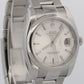 2012 Rolex DateJust 36mm SILVER Stainless Steel OYSTER Smooth Watch 116200