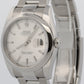 2012 Rolex DateJust 36mm SILVER Stainless Steel OYSTER Smooth Watch 116200