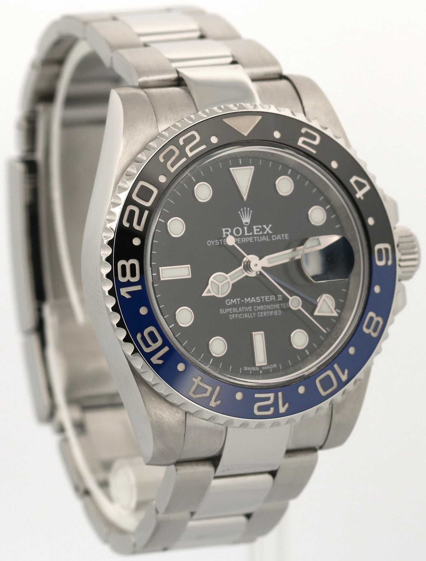 Rolex GMT-Master II BATMAN Blue Black Steel Ceramic Oyster 40mm 116710 LN Watch