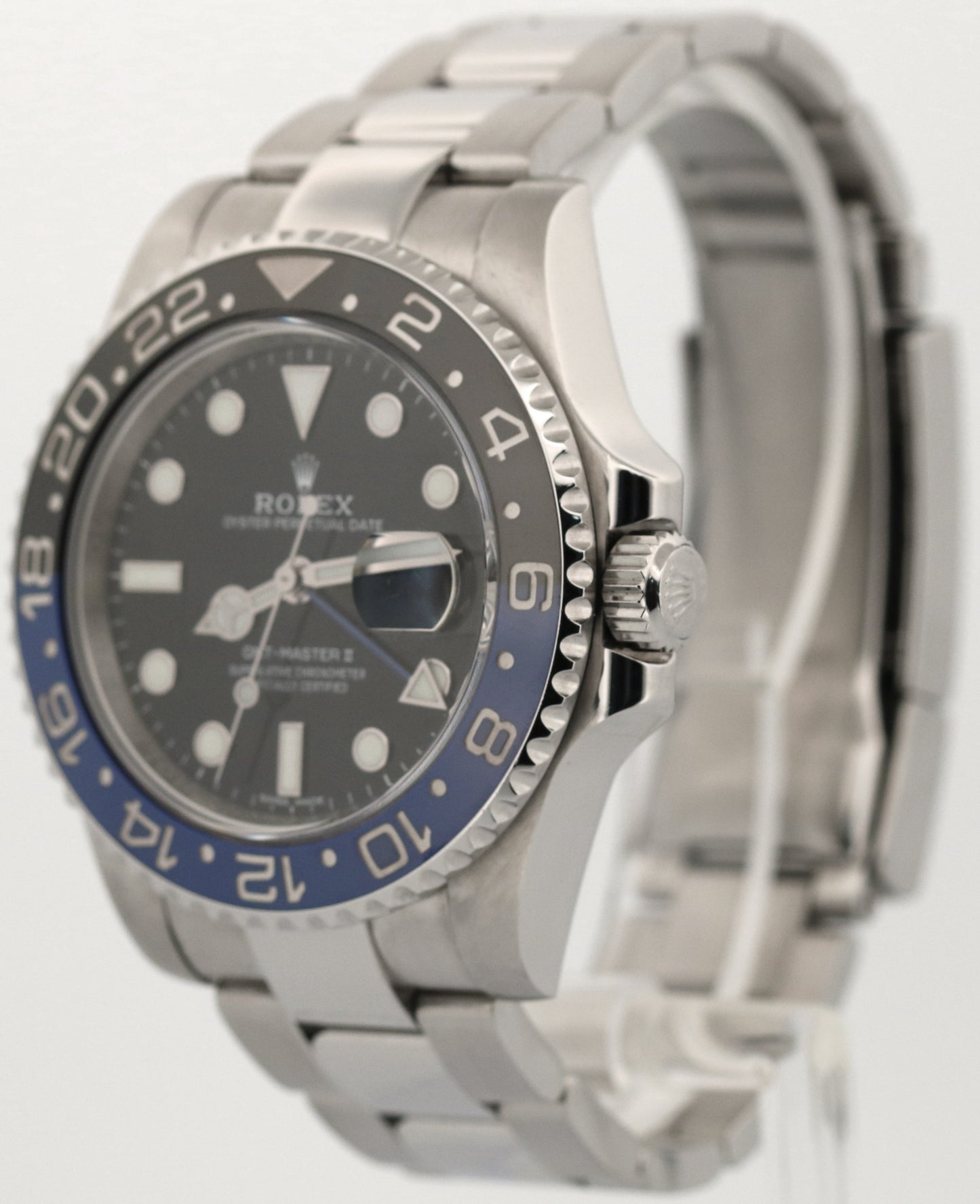 Rolex GMT-Master II BATMAN Blue Black Steel Ceramic Oyster 40mm 116710 LN Watch
