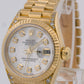 Ladies Rolex DateJust President 26mm MOP DIAMOND 18K Yellow Gold Fluted 69238