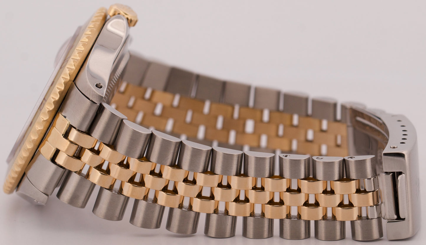 1991 Rolex GMT-Master II ROOT BEER Brown Two-Tone 18K Steel JUBILEE 40mm 16713