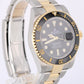 2018 PAPERS Rolex Submariner Date Two-Tone Gold Black 40mm 116613LN Watch BOX