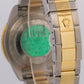 UNPOLISHED PAPERS Rolex Submariner 40mm BLUE 18K Steel GOLD BUCKLE 16613 BOX