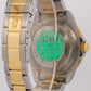 UNPOLISHED PAPERS Rolex Submariner 40mm BLUE 18K Steel GOLD BUCKLE 16613 BOX